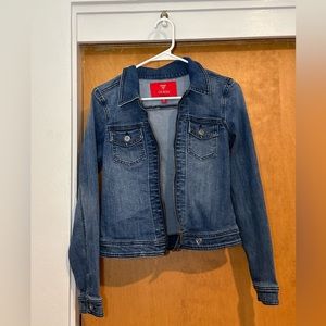 Guess Size S Zip Up Jean Jacket